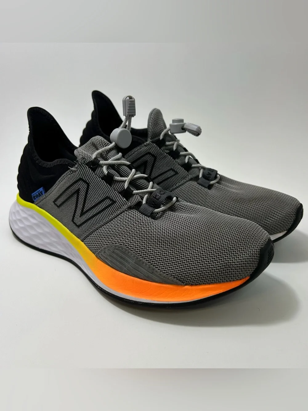 New Balance Fresh Foam Roav Mens 10.5 Gray MROAVGN Slip On Shoe Sneaker Athletic